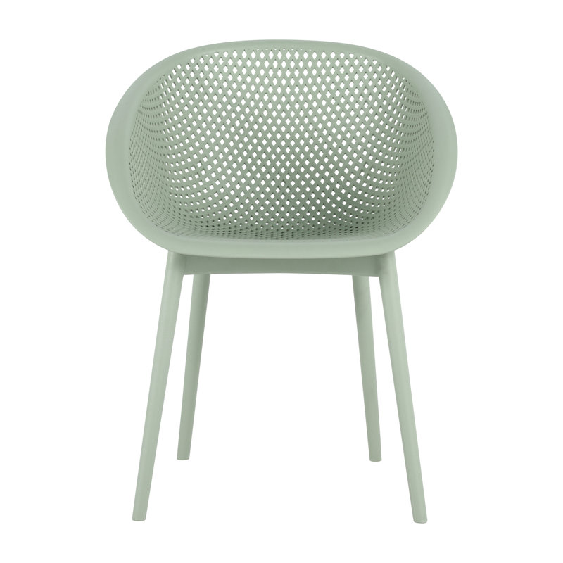 2-Pack Modern Lounge Chairs, Light Green