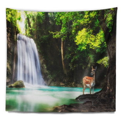 Paysage photo erawan cascade tapisserie
