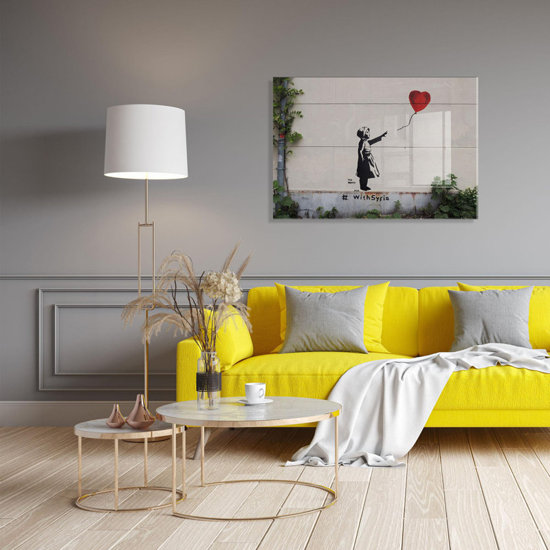 Boze Wall Decor on Tempered Glass, 50cm H x 70cm W
