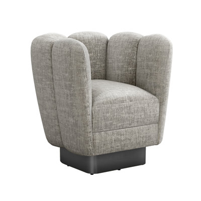 Gallery Upholstered Swivel Barrel Chair