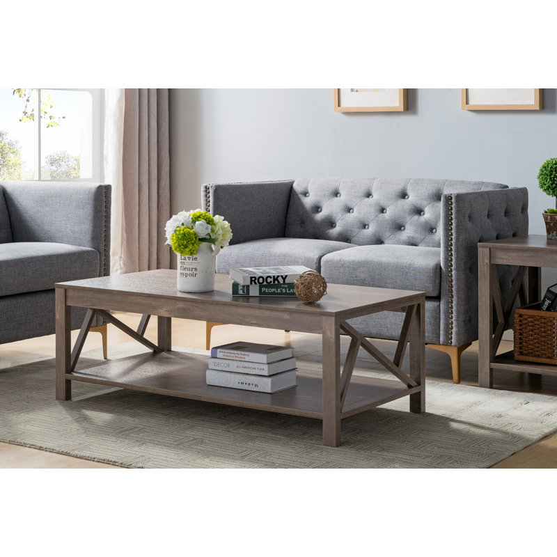 Devore Four Leg Coffee Table with Storage