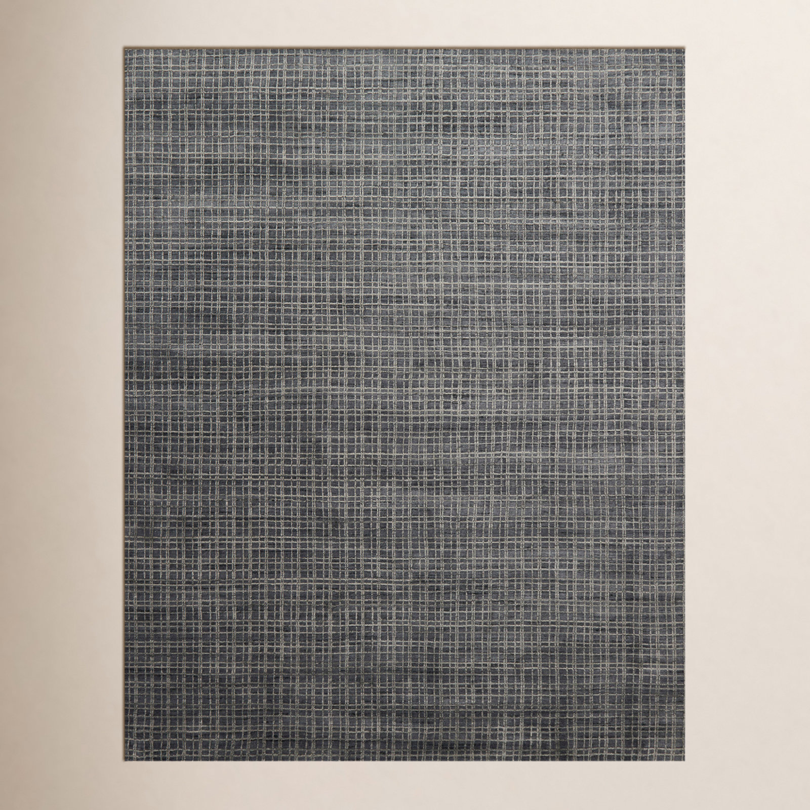Hannon Gray Hand-Woven Geometric Rug, Rectangle 8'6" x 11'6"