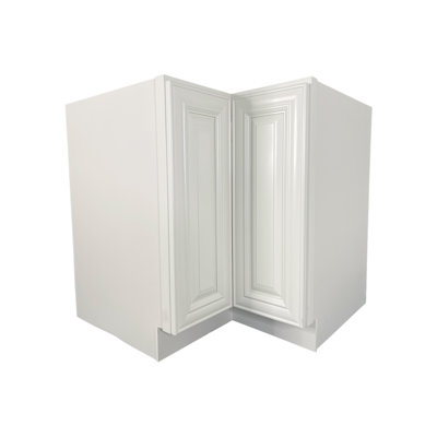 Raised Panel 36'' W x 34.5'' H Beige Plywood Standard Base Cabinet Ready-to-Assemble