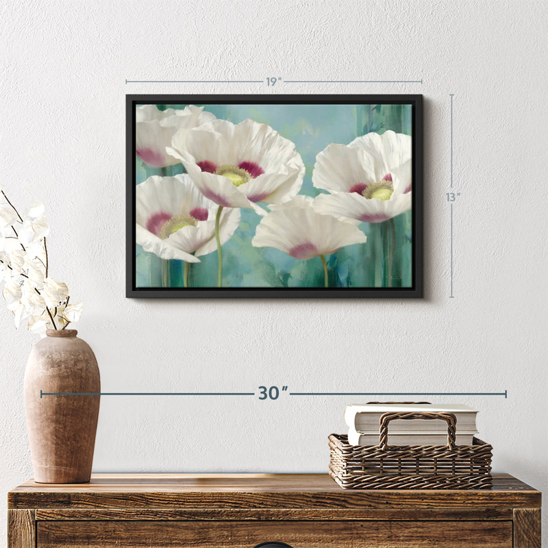 «Tasmanian Poppies II», reproduction sur toile, H 13 po x l 19 po