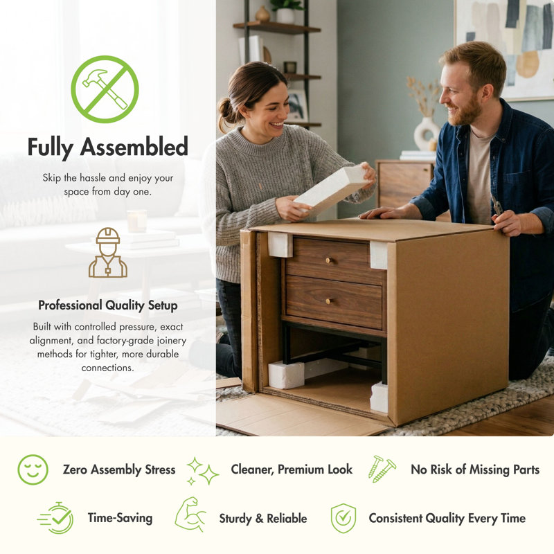Urbanek 8-Drawer Dresser, Noir