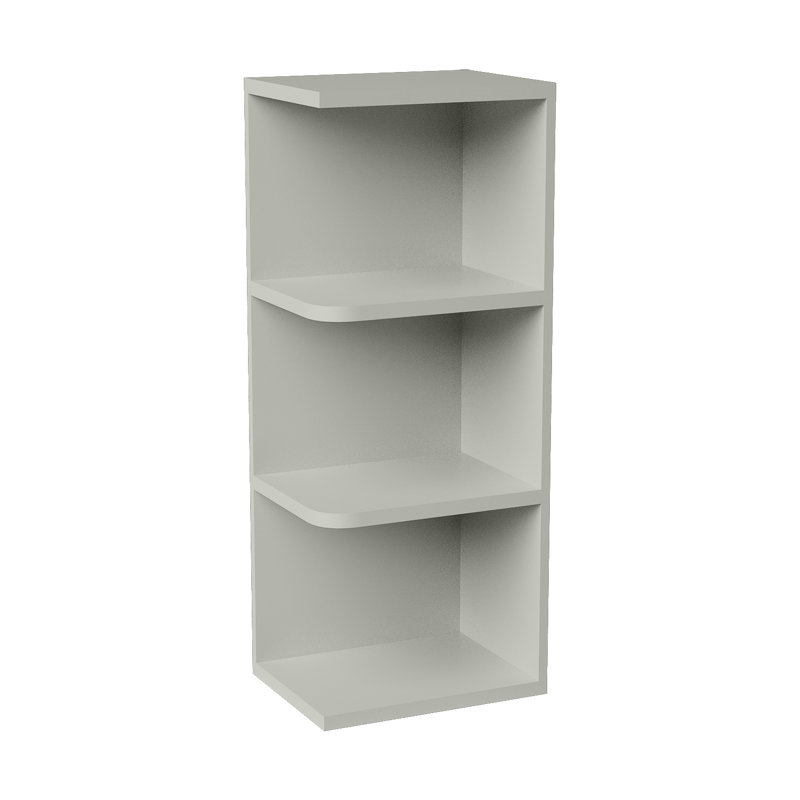 Tablette murale, 9" W x 30" H x 12" D, Double shaker Laguna Grey