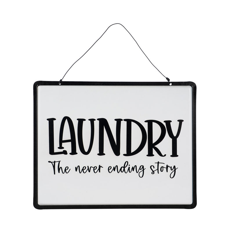 Laundry The Never Ending Story Metal Sign Laundry Room Wall Decor