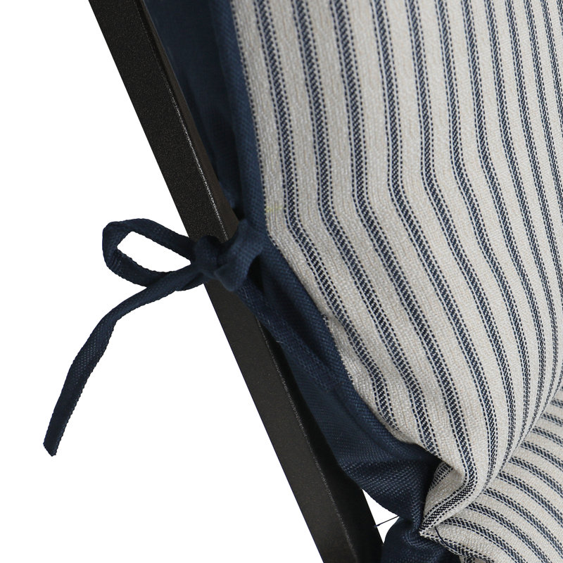 Coussin de chaise de salle à manger à haut dossier pour l'extérieur / intérieur Anslie