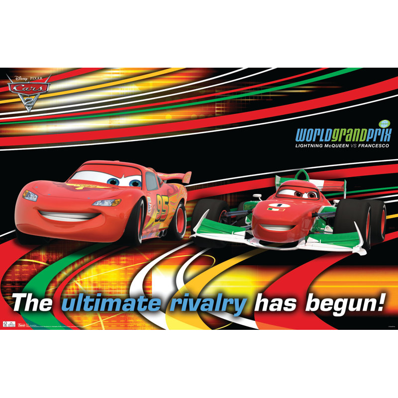 « cars 2-course rivals », impression sur papier
