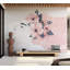 Murale abstraite - Femme avec des fleurs-798621142-780092219