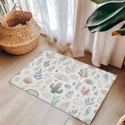 Minimal Pastel Nomad Braided Rug