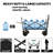 480Lbs Collapsible Wagon with Canopy,Wagon Stroller with 7" All-Terrain Wheels, Lightweight Foldable Wagon, Large Capacity for Camping, Shopping, Sports, and Garden Use, mosquito net-110289765