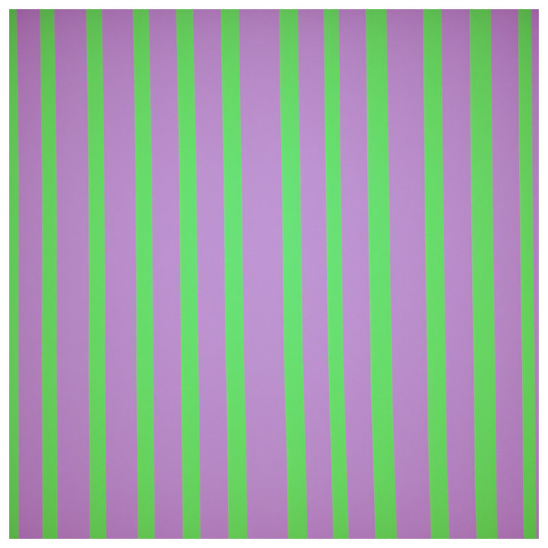 Édredon à rayures mauves et vertes, Simple extra long