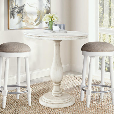 Ensemble de tabourets de bar 2, comptoir de 26 po, pivotant à 360 ° avec siège rembourré en tissu, décoration élégante pour la cuisine, la salle à manger et le salon