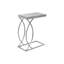 La table d'appoint contemporaine de couleur grise apporte une touche d'élégance à votre espace