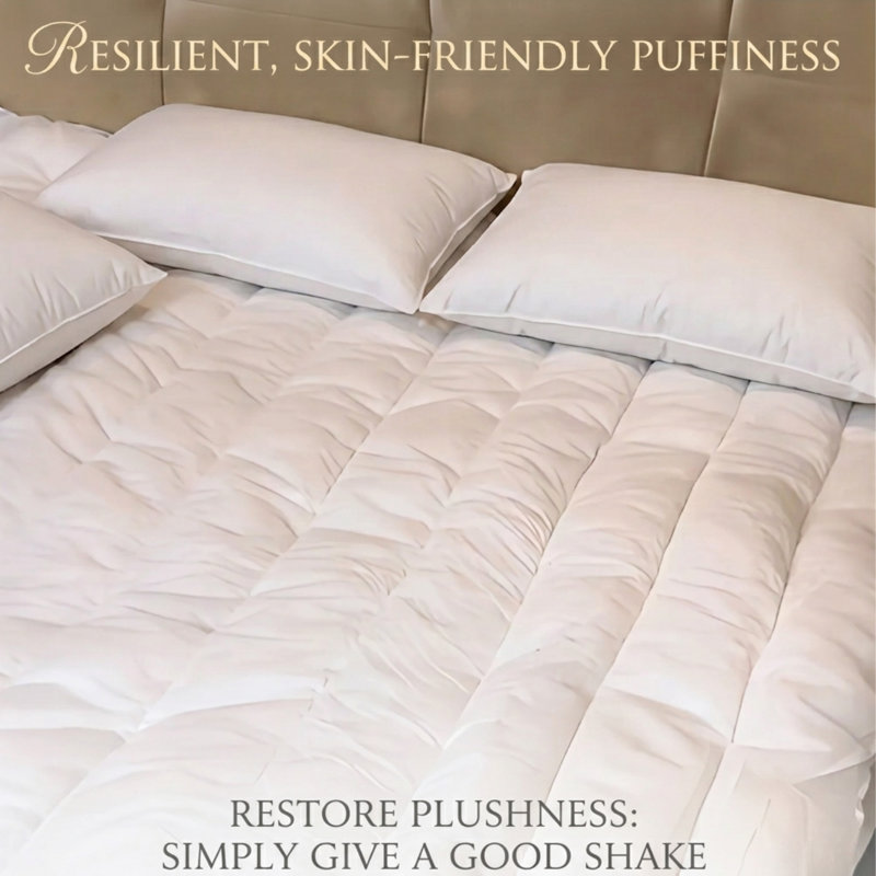 Luxury 4cm Microfibre Mattress Topper with Secure Elasticated Straps, Single (3')