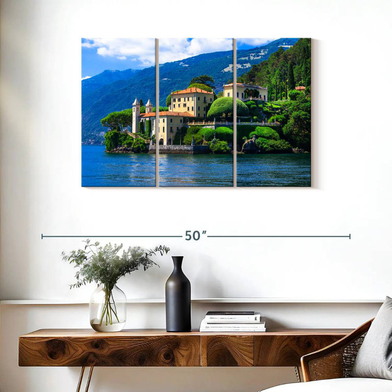 Sebbie Lake Como View, 24" H x 38" W