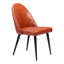 Ensemble de deux chaises d'appoint en similicuir brun et noir