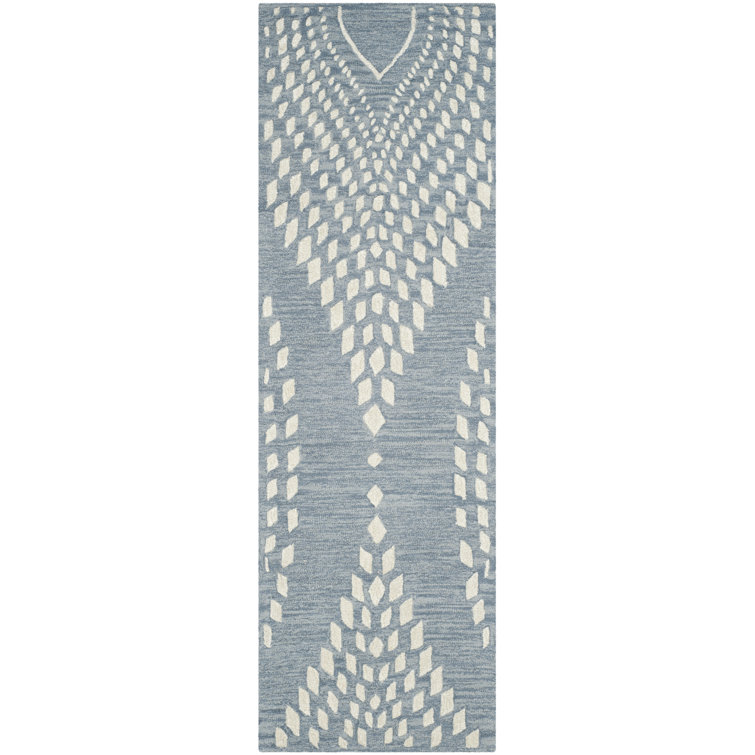 Bowers Hand Tufted Wool Geometric Rug