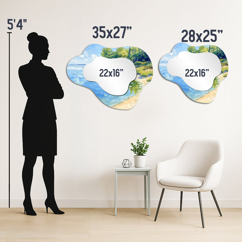 Miroir mural Coastal, 25" x 28"