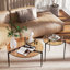 Bjarnhildur Glass Top Single Coffee Table-464392430