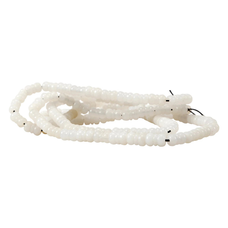 3' White Bead Novelty Garland