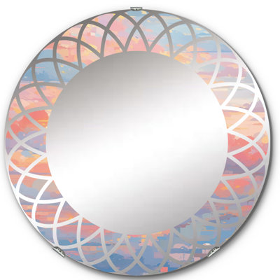 Miroir mural rond Ophira