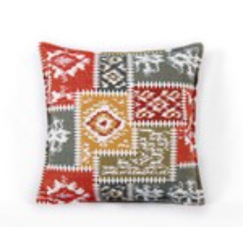 Coussin orthopédique, 50% coton / 50% lin, 19,7 po x 19,7 po | Rembourrage 100% fibre, 35 éponges orthopédiques | Support confortable pour le dos et le cou | Idéal pour la maison, le bureau et les voyages