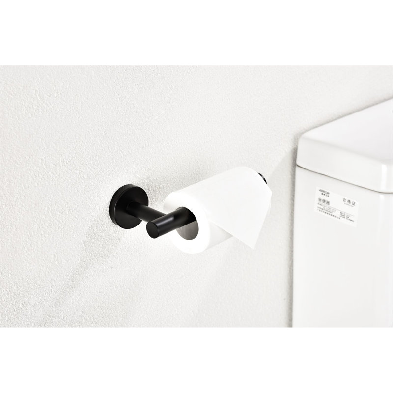 Porte-papier hygiénique mural Sus304 en acier inoxydable 2 - rouille - noir mat