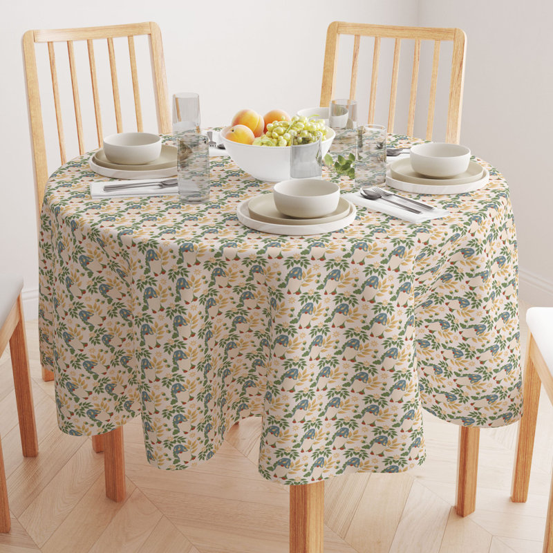 Olmstead Floral Round Tablecloth, 70" x 70"