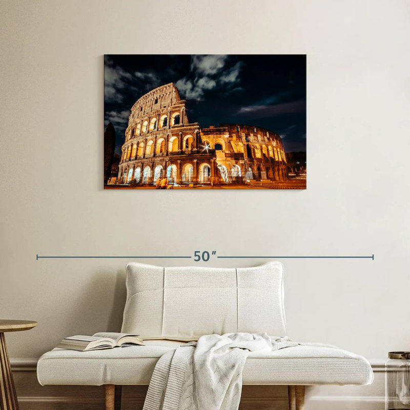 Kavia Roman Colosseum At Night, 24" H x 36" W