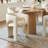 7 Piece Modern Dining Set With 79" Oak Oval Pedestal Table & 6 Sculptural Wide-Seat Arm Chairs-423930190