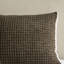 Édredon simple en chenille tricoté gaufré, rembourrage 100%, 2 taies décoratives assorties, dossier, lavage en machine, literie brun selle, envers, lavable-128860142