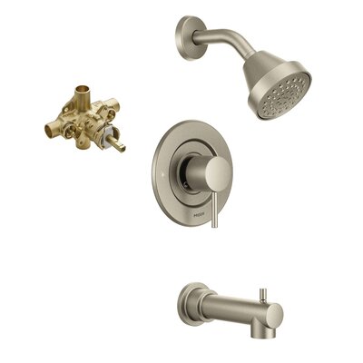 Align Pressure-Balanced Tub and Shower Faucet with Rough-in Valve and Posi-Temp -  Moen, KTS-T2193-70BN