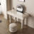 Makeup Vanity with Light mirror,2 drawers