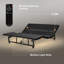 Base de lit réglable avec tête et pied inclinable, très grand moteur, gravité zéro, 4 ports USB, veilleuse sous le lit