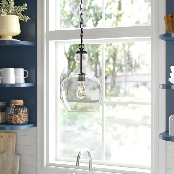 Mercer41 Luminaire suspendu en forme de goutte à 1 lumière Overa et ...