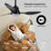 42" Smart Ceiling Fan With Lights Remote,Silent DC Motor,Voice Control Via Alexa Google WIFI Phone,6-Speed,Outdoor Indoor Modern  Ceiling Fans For Living Room Bedroom Patio