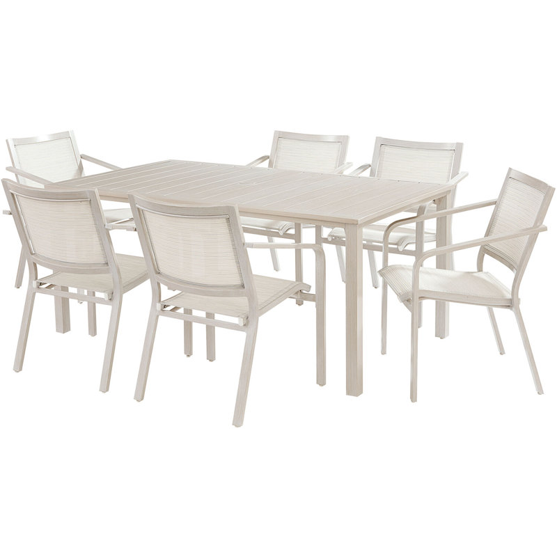 Darrach 6 - Person Patio Dining Set with Rectangular Table