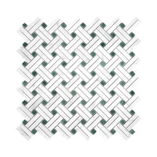 Carrelage mosaïque en marbre et nœuds de marbre