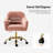 Adan Modern Velvet Task Chair with Wood Frame and Back-1441039655