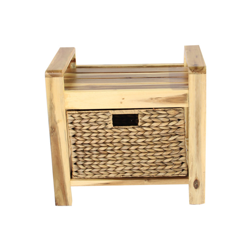 Storage Solid Acacia wood for Bathroom, Family Room, Bedroom, Brown