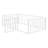 Twin Size Metal Floor Bed Frame for Kids with Fence & Door, Durable Sturdy Bed, Easy Assembly, White-118614489-118614487