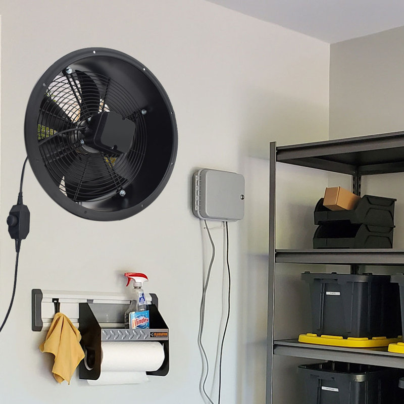 Livingandhome Ventilation Wall-Mounted Exhaust Axial Fan 14-inch