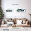 Ensemble de 3 poissons sur toile Tarpon-2061114600