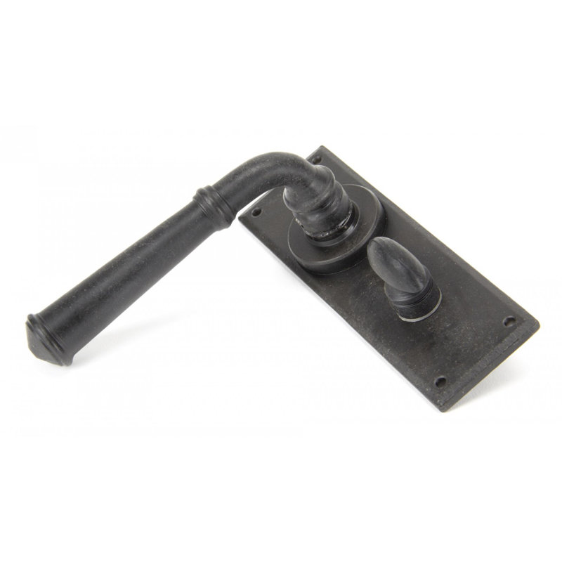 Regency Bathroom Door Handle Kit, External Beeswax