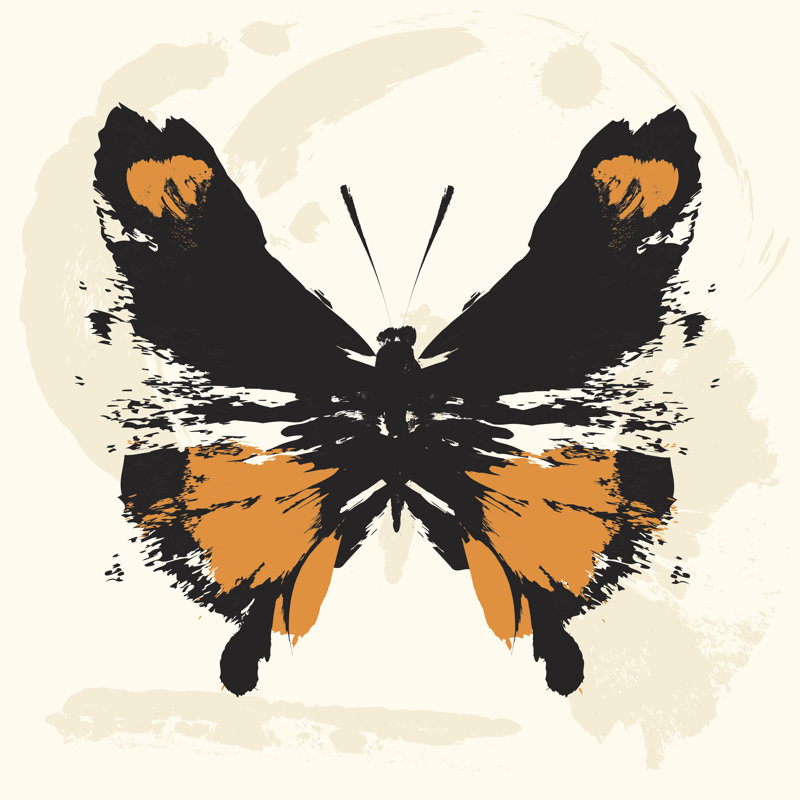 Butterfly by Astrolounge - No Frame Art Prints on Canvas, 122cm H x 122cm W
