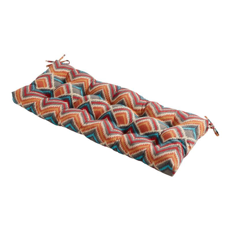 Coussin de banc d'extérieur Shipton, Surréaliste, L 44 po x P 17 po, 4"