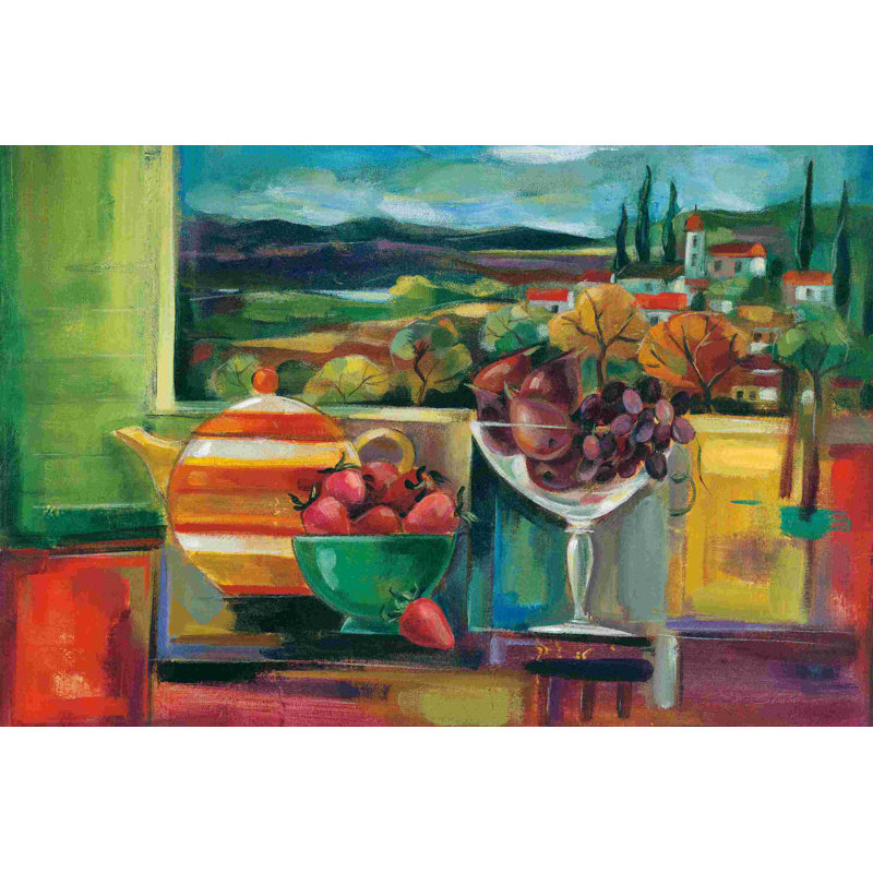 Vue par la fenêtre, H 32 po x l 48 po