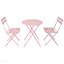 Ensemble de 3 chaises bistro pour terrasse et balcon